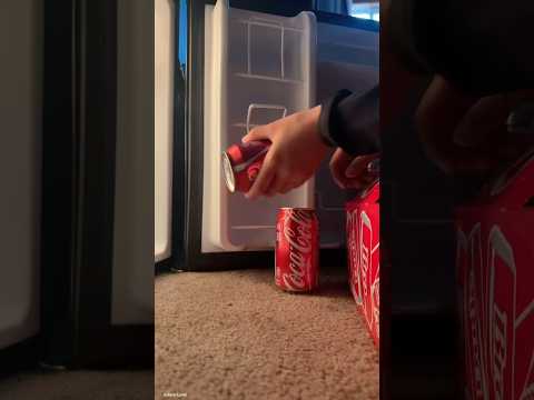 unbelievable fridge fail moment caught while organizing CANS #shortvideo