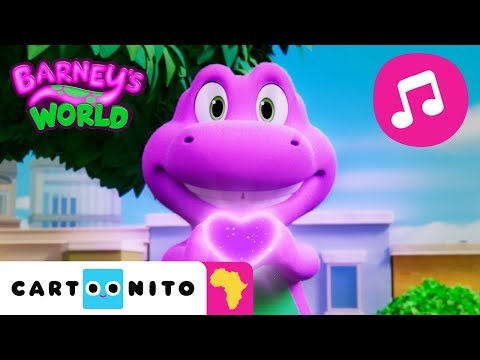 🎶 Barney's World Theme Song 🎶 Animated Music Video | Cartoons For Kids | @CartoonitoAfrica