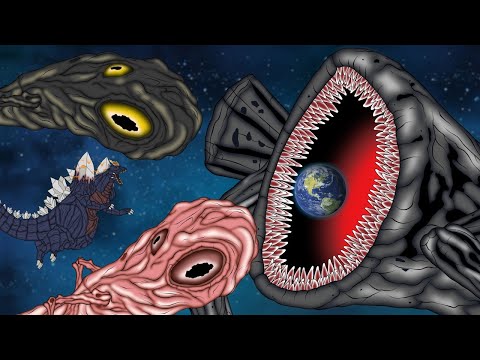 HORROR EATER vs PREHISTORY SEA EATER vs SPACE GODZILLA