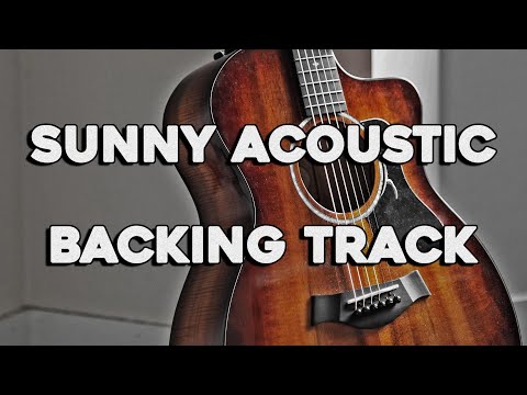 Sunny Acoustic Guitar Backing Track E Minor Em