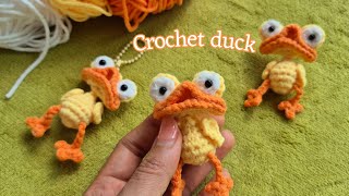 Crochet Duck Keychain 🐥ဘဲရုပ်ဆိုးသော့ချိတ်ထိုးနည်း 🐥