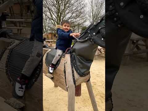 Horse Ride 🙉🙉 @hobbledown Hounslow #shorts #viralshorts #ytshorts #fyp #themepark #amusementpark