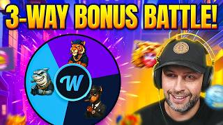 WE DID a 1v1v1 BONUS BUY BATTLE... WITH PICK RANDOM & JACKPOT MODE ENABLED!! (Bonus Buys)
