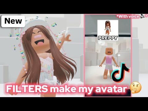 TIKTOK Filters Make My ROBLOX AVATAR-😱🤩🤔 *WITH VOICE 🔊*