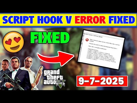 how to fix script Hook V Critical ERROR After New Update Rockstar |script hook v critical error fix