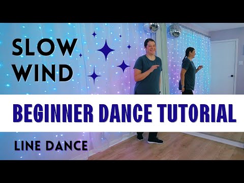 "SLOW WIND" LINE DANCE ✨ S Dott ✨ BEGINNER DANCE TUTORIAL ✨ Step-by Step & Back-view!