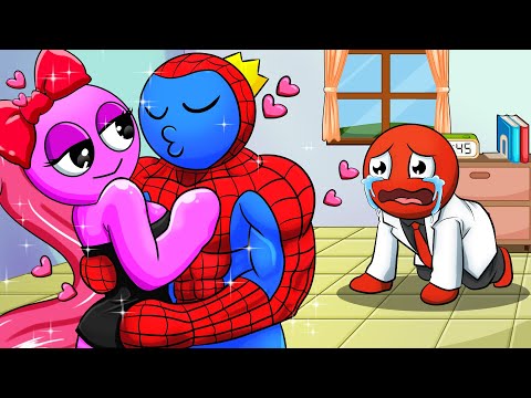 Blue Becomes Spider-Man! | Rainbow Friends Animation