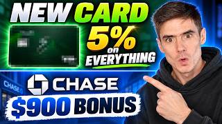 CRAZY  New 5% CASH BACK Card +  EASY $900 Chase BONUS