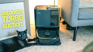 this robot vacuum destroys messes! / eufy E25 Omni - the world's First HydroJet™ robot vacuum