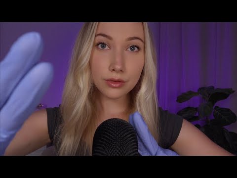 ASMR Up-Close Glove Sounds | Face Touching, Hand Movements & Mic Tapping