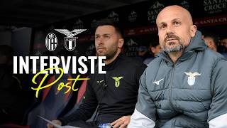 🗣️ LE INTERVISTE A MISTER IANNI, PROVSTGAARD, CANCELLIERI E MOTTA | BOLOGNA-LAZIO 0-2