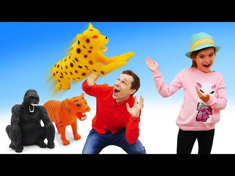 Новые развивающие игры. Собери набор фигурок Lions & КО! Классные видео про животных