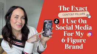 The Exact Content Pillars I Use On Social Media For My 6-Figure Brand