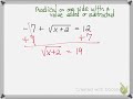 Understanding Radical Equations