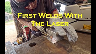 First welds with the laser welder