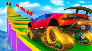 RIESEN OP MONSTER SPORTWAGEN schafft die XXL TREPPE in GTA 5!