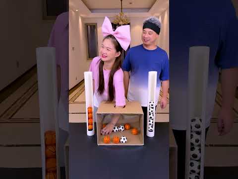 Ball Touching Challenge Episode 4: Dad Vs. Mom, Who Wins? #Partygames#Funnyfamily