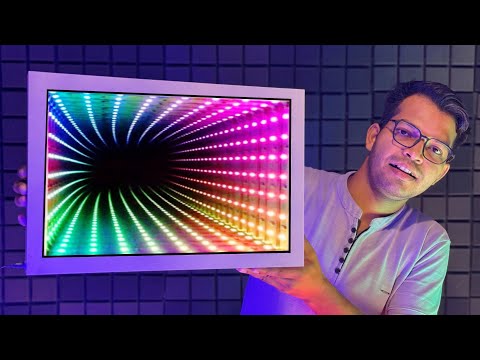 How To Make INFINITY MIRROR Light || Decoration Light kaise banaye