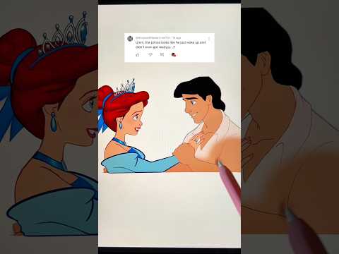 Prince Eric glow up #disney #ariel #princeeric #transformation #disneyprincess #prince