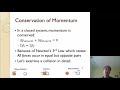 Momentum Conservation and Collisions