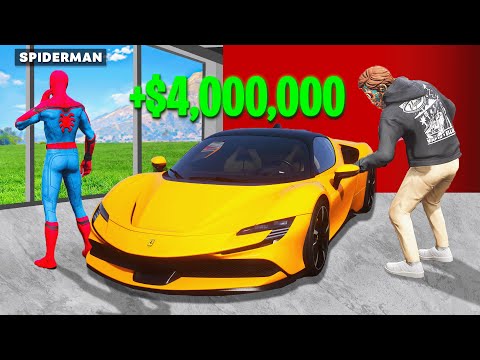 Stealing SUPERHERO Cars In GTA 5