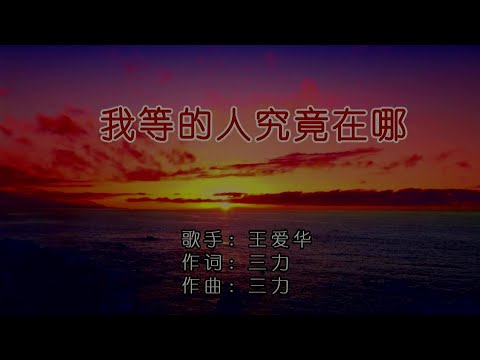 我等的人究竟在哪-王爱华-主唱 KARAOKE