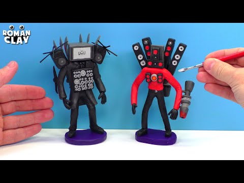 Making Titan TV Man vs Titan Speakerman with Clay | Roman Clay