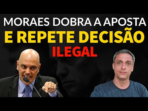 Moraes dobra a aposta - Ditador já está afugentando investidores internacionais. O muro é do Moraes