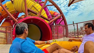 Mind-Boggling Spinning Water Slide at Meryal Waterpark