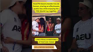 Brad Pitt And Ines De Ramon Turn Heads With Passionate World Cup Kiss