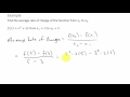 Average Rate of Change Concepts