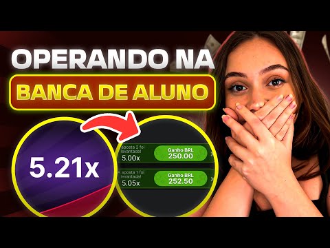 Operando na CONTA DE ALUNO NO AVIATOR! Mostrei ao vivo minha ESTRATÉGIA AVIATOR!