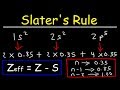 Understanding Slater's Rule and Effective Nuclear Charge