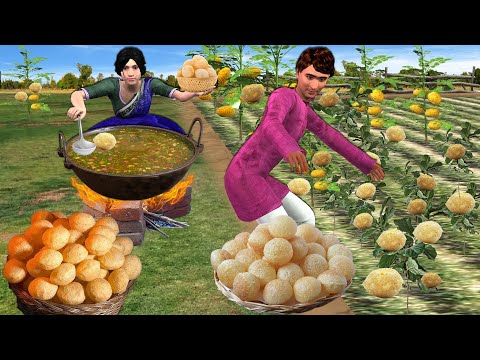 Magical Pani Puri Farming Jadui Golgappa Kisan Street Food Hindi Kahani Moral Stories Comedy Video