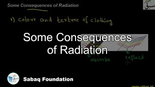 Some Consequences of Radiation