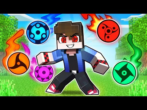 O NINJA com TODOS os SHARINGAN no NARUTO Minecraft