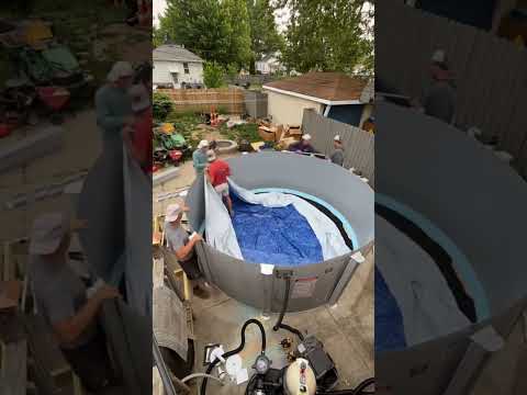 Piscina montavel e barata #satisfy #limpeza #satisfying #pool #fy #dicas #satisfyling #piscinas
