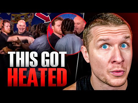 Canelo PUT HANDS On Terence Crawford.. This GOT HEATED!! | NYC Press Conference Breakdown