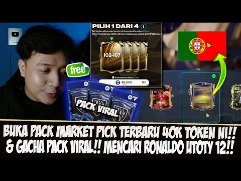 BUKA MARKET PICK TOKEN 40K TERBARU!! GACHA PACK VIRAL MENCARI CRISTIANO RONALDO EA SPORTS FC MOBILE