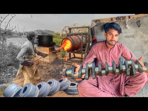 Manufacturing of a truck brake drums // How to Produce Truck Crankshafts in local factory