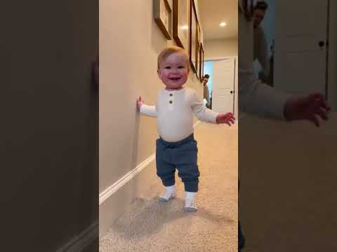 CCTV Catches Baby’s FIRST Steps in the Hallway… Then Mom LOSES IT 😭✨