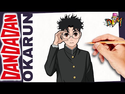 COMO DIBUJAR a OKARUN de DAN DA DAN paso a paso