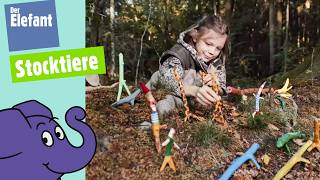 Im Herbstwald - Tiere aus Stöcken schnitzen | Der Elefant | WDR