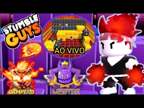 STUMBLE GUYS AO VIVO BLOCK DASH E LENDARIOS | #stumbleguys