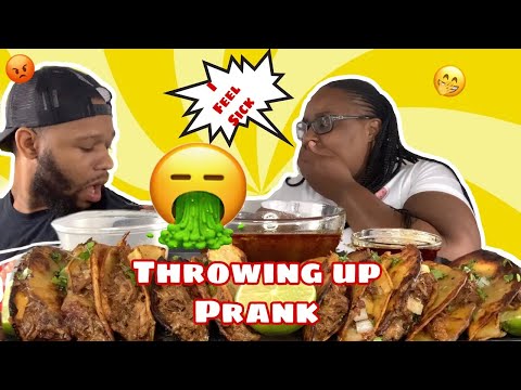 THROWING UP ON MY BOYFRIEND MUKPRANK & BIRRIA TACOS MUKBANG