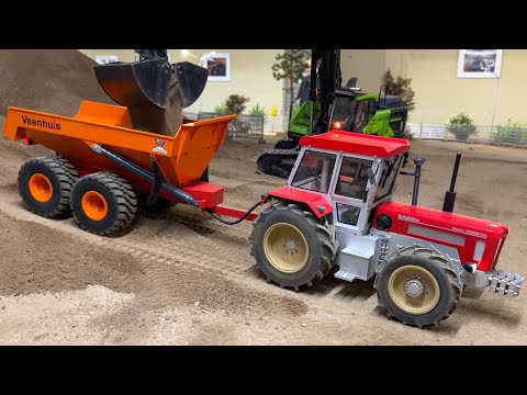 Fantastic RC Trucks, RC Excavators, RC Digger , RC Longfront Digger at work!!