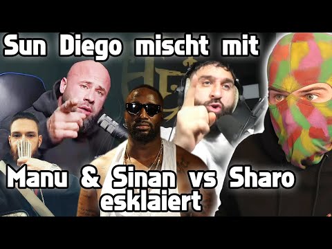 MANUELLSEN & SINAN gegen SHARO wird sehr hart: SUN DIEGO mischt mit + Anys-Statement || RapSchau