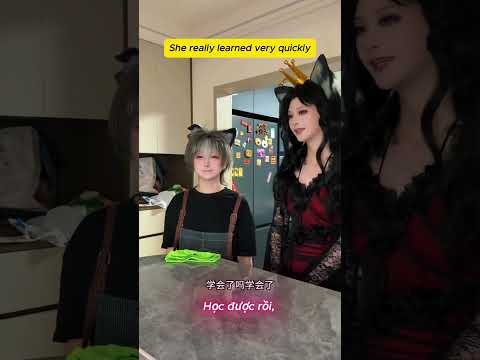 She really learned very quickly#cosplay #anime #asmr #travel #viral #trending #ytshorts #cute