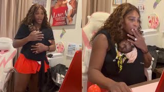 A Glimpse into Serena Williams' Home Life - Daughter Adira River's Peaceful Rest on Mom