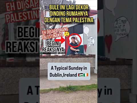 Bule Ini kepergok Orang Palestina Saat Coret coret Temboknya dengan Bendera Palestina 😊🇵🇸